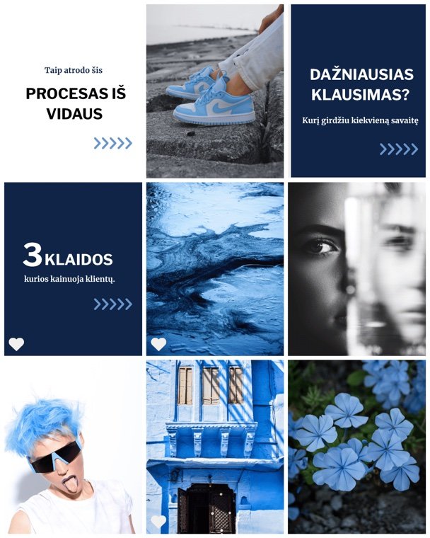 Instagram feed maketas
