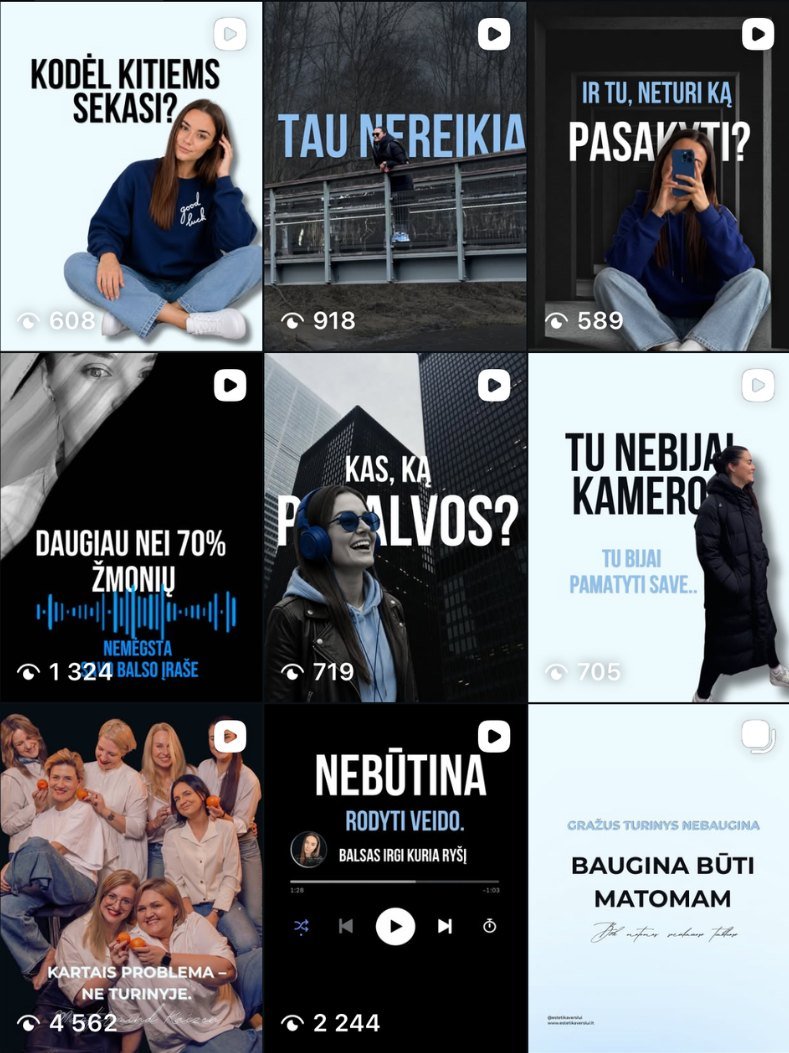 Instagram tinklelis po